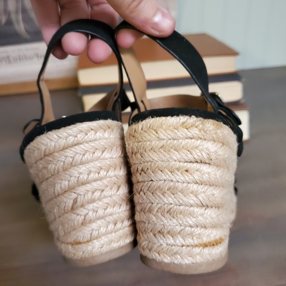 Y NOT Strappy Espadrille Wedge Sandals Summer Vacation womens sz 8 - Picture 6 of 7